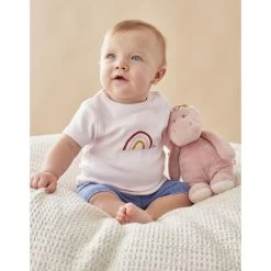 Ensemble Short Et Tee-shirt Rose - 6 Mois -Produits Pour Bébé am023104222 3