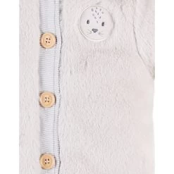 Veste à Capuche Douce Greige 1 Mois -Produits Pour Bébé am023113306 2