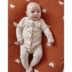 Legging Maille Beige Fleurs 3 Mois -Produits Pour Bébé am023151261 2