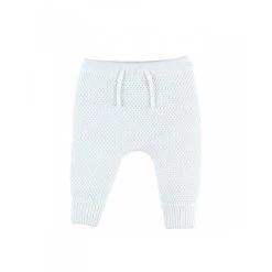 Pantalon Maille Blanc 12 Mois