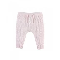 Pantalon Maille Rose Pâle 12 Mois