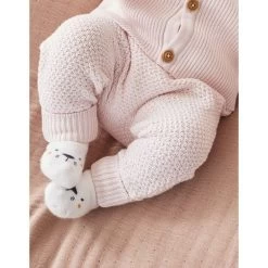 Pantalon Maille Rose Pâle 12 Mois -Produits Pour Bébé am023187136 3