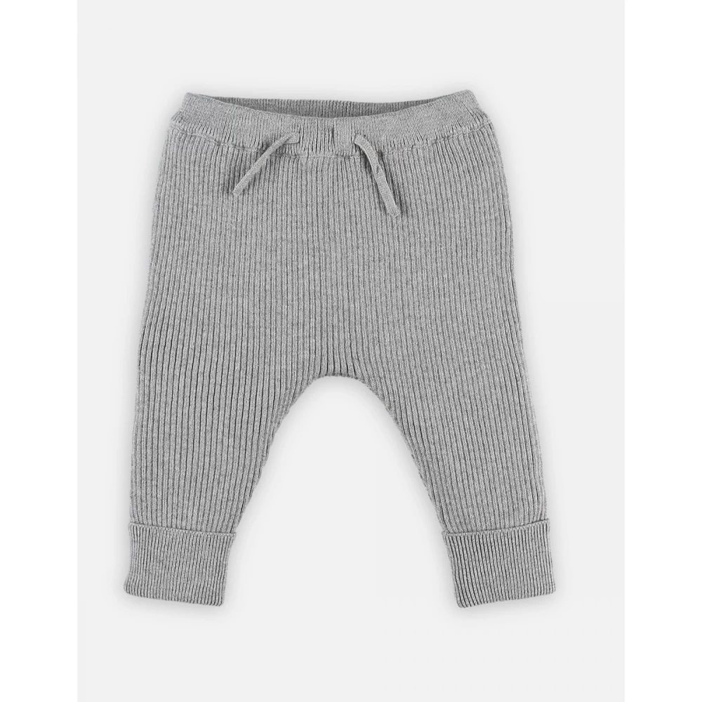 Legging Maille Gris Chiné 6 Mois 1 Legging Maille Gris Chiné 6 Mois