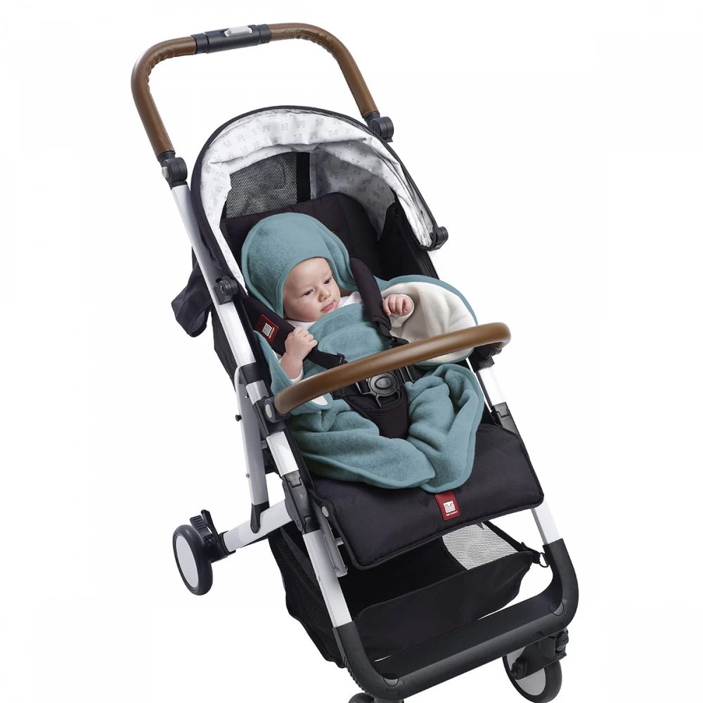 Beaba Couverture Babynomade Double Polaire 0-6m Bleu Baltique Et Blanc 4 Beaba Couverture Babynomade Double Polaire 0-6m Bleu Baltique Et Blanc – Image 4