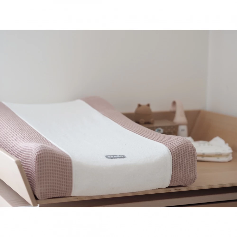 Beaba Housse Pour Matelas à Langer Sofalange Vieux Rose 3 Beaba Housse Pour Matelas à Langer Sofalange Vieux Rose – Image 3