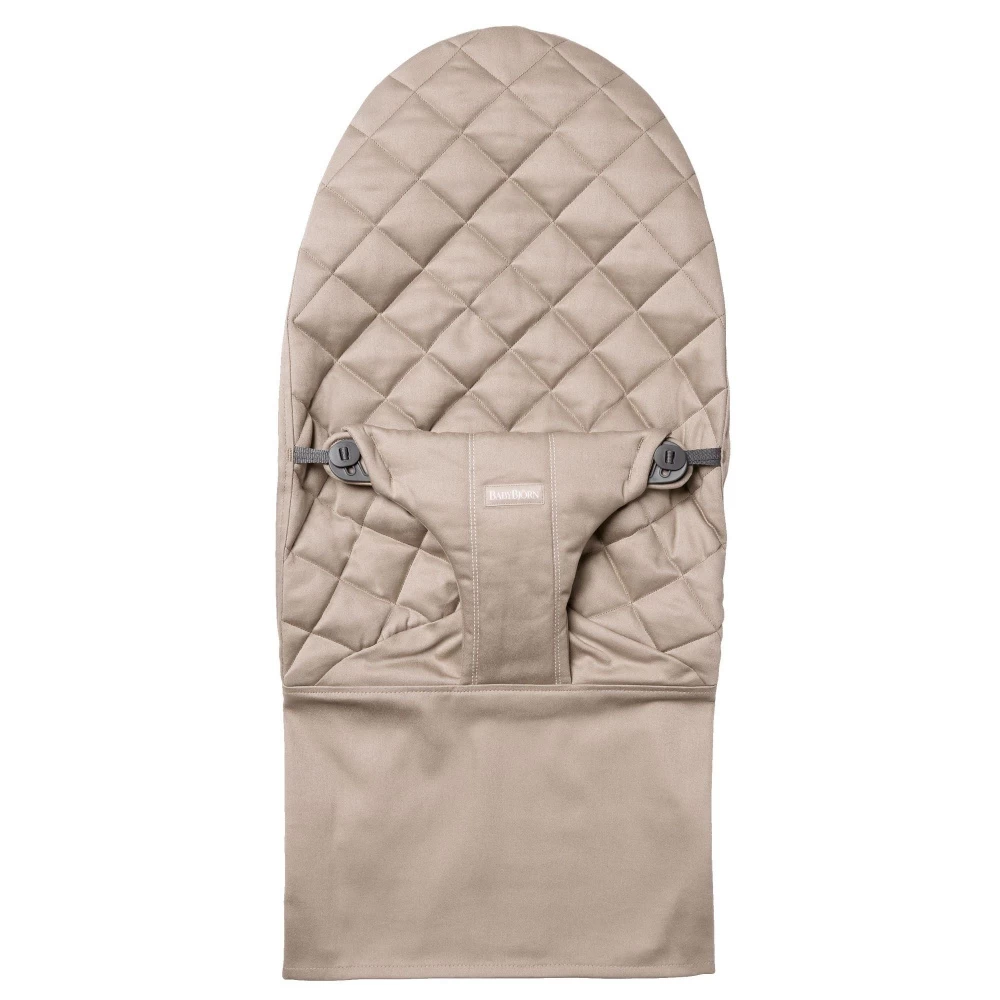 Babybjorn Housse De Transat Bliss Coton Matelassé Classique Gris Sable 2 Babybjorn Housse De Transat Bliss Coton Matelassé Classique Gris Sable – Image 2