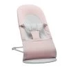 Babybjorn Transat Bébé Balance Soft Coton Et Jersey Rose Clair Et Gris Cadre Gris Clair