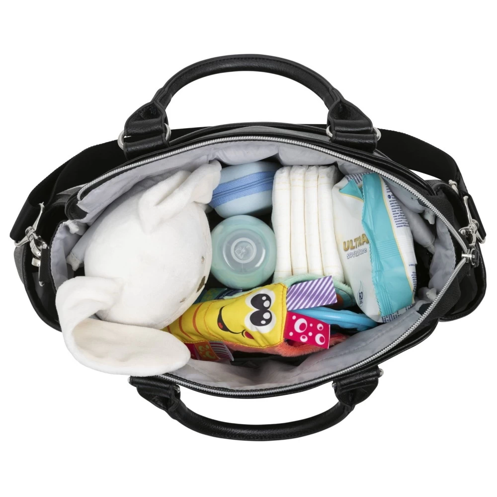 CHICCO Sac à Langer Mysa Black Satin 2 CHICCO Sac à Langer Mysa Black Satin – Image 2