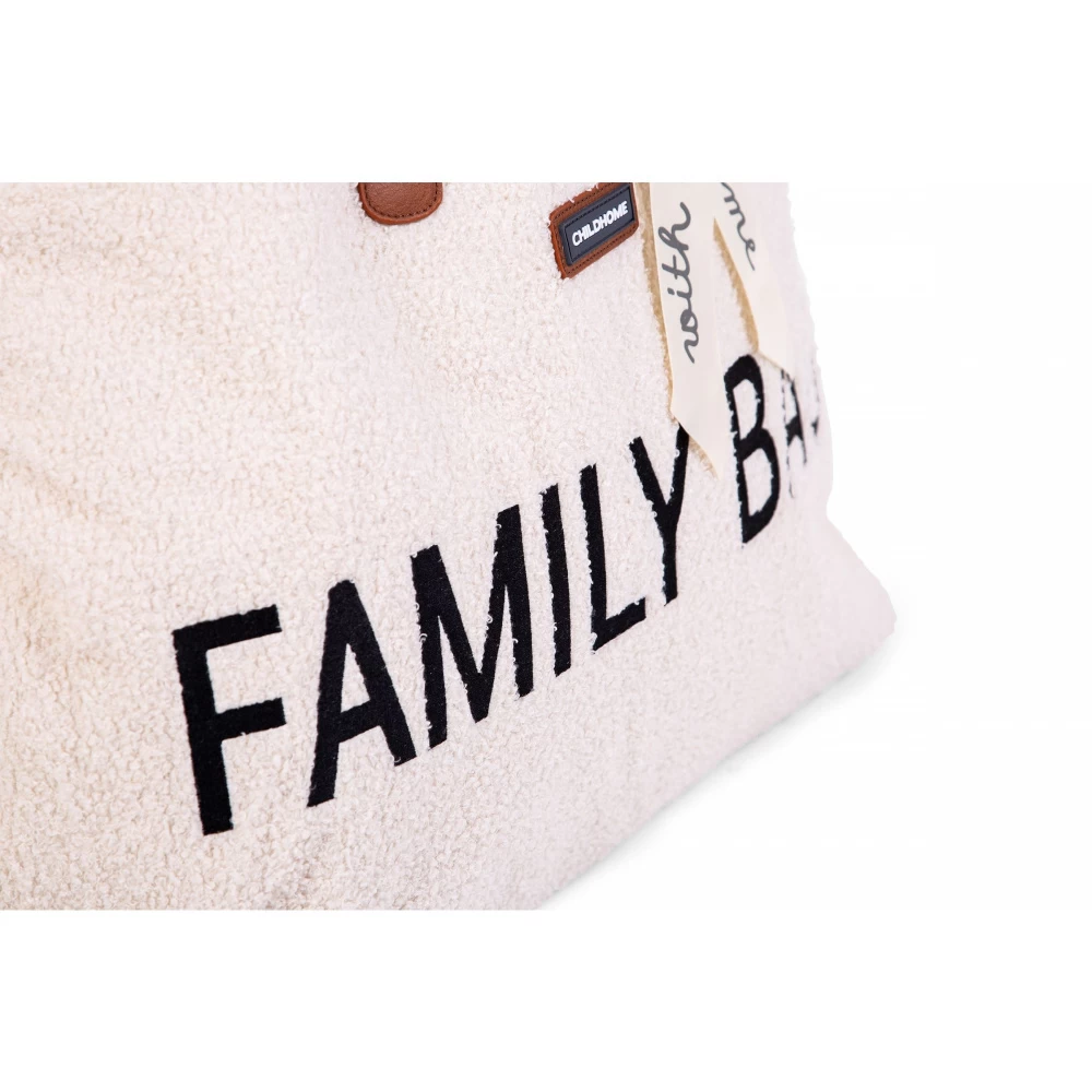 Childhome Sac à Langer Family Bag Teddy écru 6 Childhome Sac à Langer Family Bag Teddy écru – Image 6