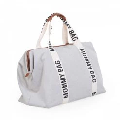 Childhome Sac à Langer Mommy Bag Signature Canvas Off White -Produits Pour Bébé cw045364386 1