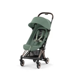 CYBEX Poussette Compacte Coya Châssis Rose Gold Siège Vert