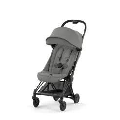CYBEX Poussette Compacte Coya Châssis Matt Black Siège Gris