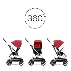 CYBEX Poussette Eezy S Twist+ 2 - Hibiscus Red - Châssis Silver 2022 12 CYBEX Poussette Eezy S Twist+ 2 - Hibiscus Red - Châssis Silver 2022 -Produits Pour Bébé cy041406158 5