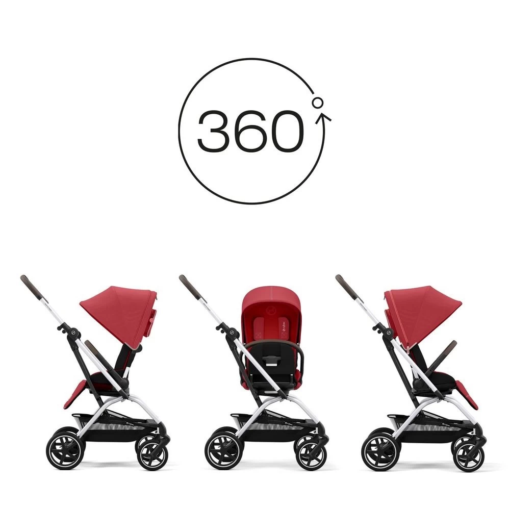 CYBEX Poussette Eezy S Twist+ 2 - Hibiscus Red - Châssis Silver 2022 7 CYBEX Poussette Eezy S Twist+ 2 - Hibiscus Red - Châssis Silver 2022 – Image 7