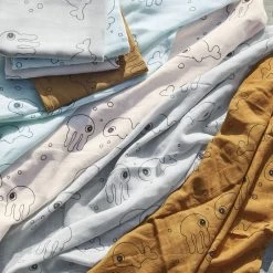 Done By Deer Lot De 2 Langes 70x70cm Sea Friends Rose Poudré -Produits Pour Bébé db121019022 1