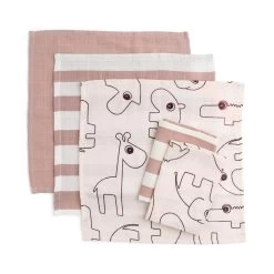 Done By Deer Lot De 5 Lingettes Deer Friends Rose -Produits Pour Bébé db121033165 1