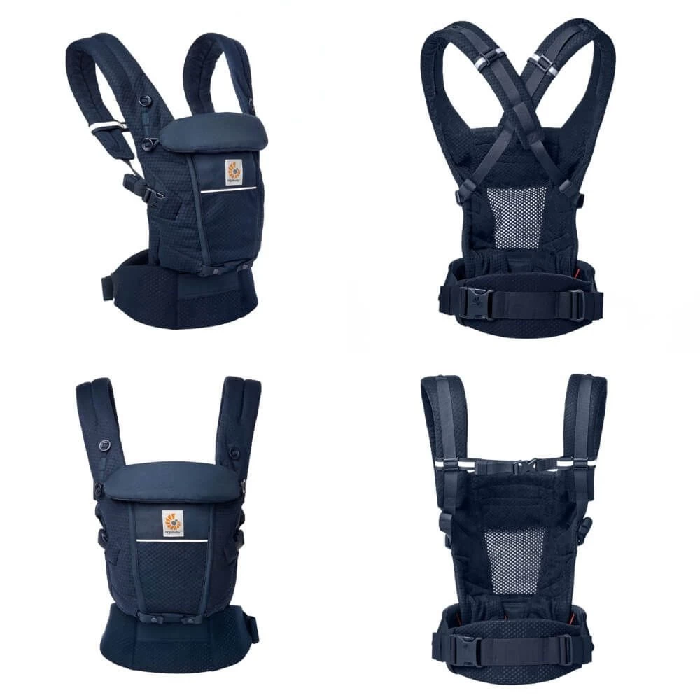 Ergobaby Porte-bébé Adapt Mesh Softflex - Bleu Nuit 2 Ergobaby Porte-bébé Adapt Mesh Softflex - Bleu Nuit – Image 2