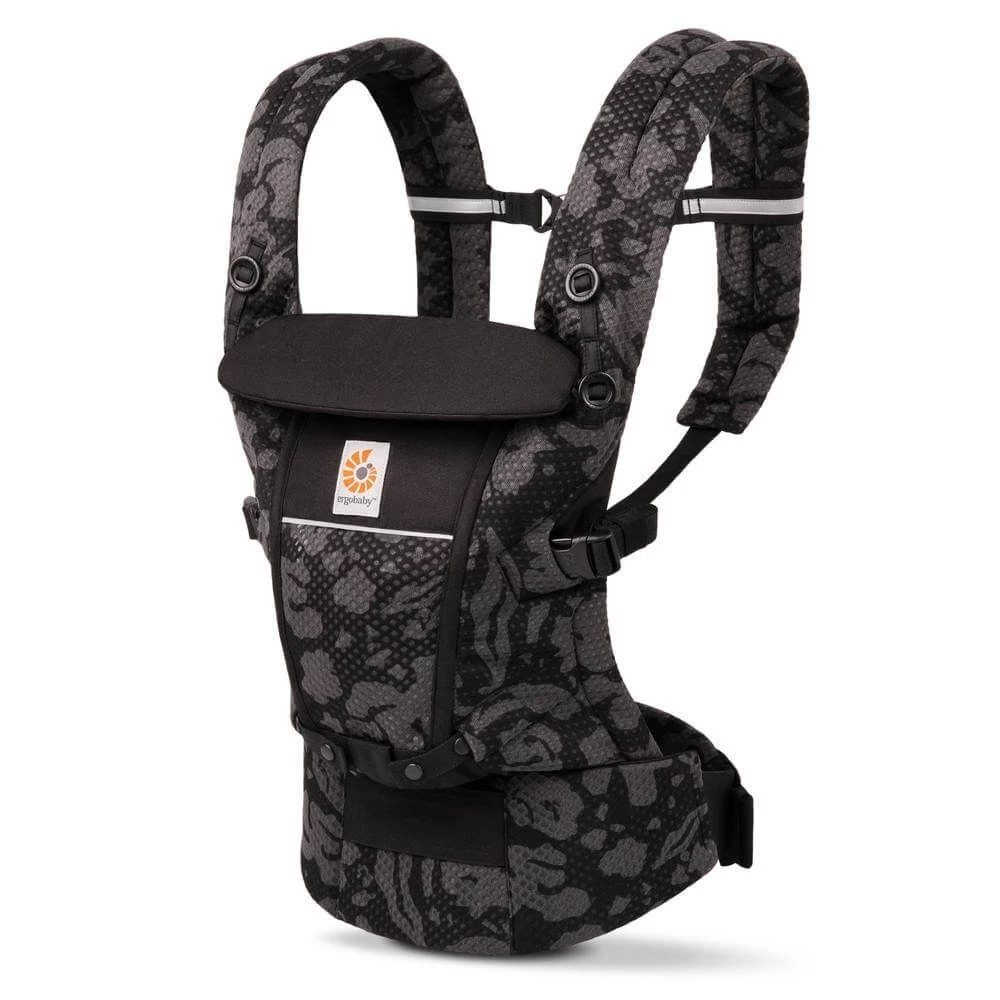 Ergobaby Adapt Soft Flex Mesh- fleurs Noires 1 Ergobaby Adapt Soft Flex Mesh- fleurs Noires