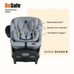 BeSafe Siège Auto Stretch B - Metallic Melange -Produits Pour Bébé es032517194 8