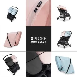 HAUCK Canopy Pour Poussette Double Swift X Duo Rose -Produits Pour Bébé ha040850267 7