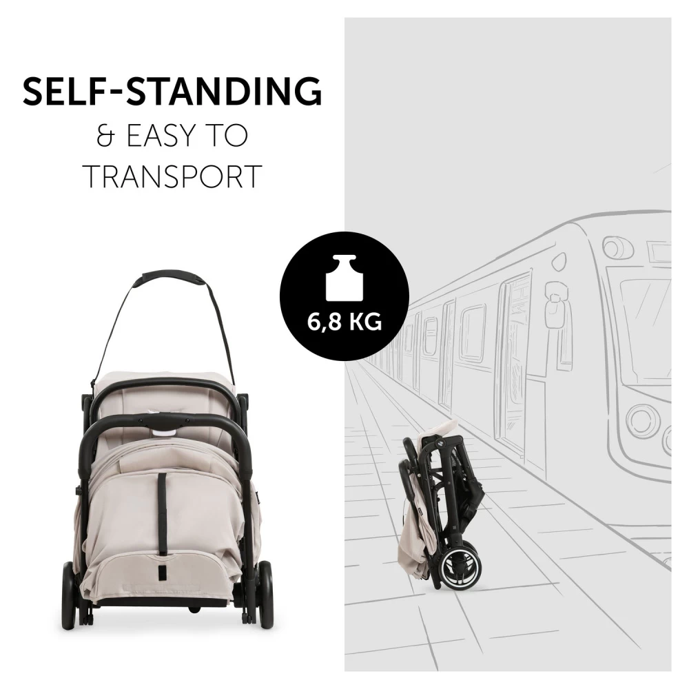 HAUCK Poussette Compacte Travel N Care Beige 3 HAUCK Poussette Compacte Travel N Care Beige – Image 3