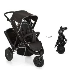 HAUCK Poussette Double Freerider Sh12 Black -Produits Pour Bébé ha042013040 2