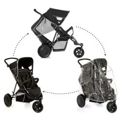 HAUCK Poussette Double Freerider Sh12 Black -Produits Pour Bébé ha042013040 6