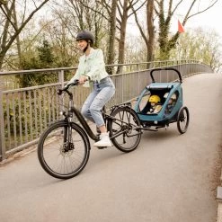 HAUCK Remorque Pour Vélo Dryk Duo Grey -Produits Pour Bébé ha070015013 12