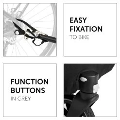 HAUCK Remorque Pour Vélo Dryk Duo Petrol -Produits Pour Bébé ha070015020 7