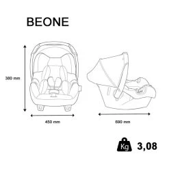 Siège Auto Coque Beone + Base Luxe Rouge - Groupe 0+ -Produits Pour Bébé ia031171907 2