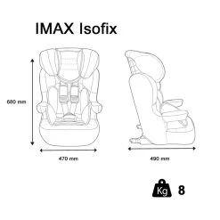 Siège Auto Imax Isofix Luxe Gris - Groupe 1/2/3 -Produits Pour Bébé ia032552609 4