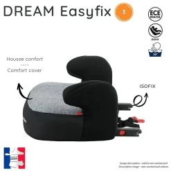 Rehauseur Dream Easyfix Luxe Bleu - Groupe 3 -Produits Pour Bébé ia032552715 2