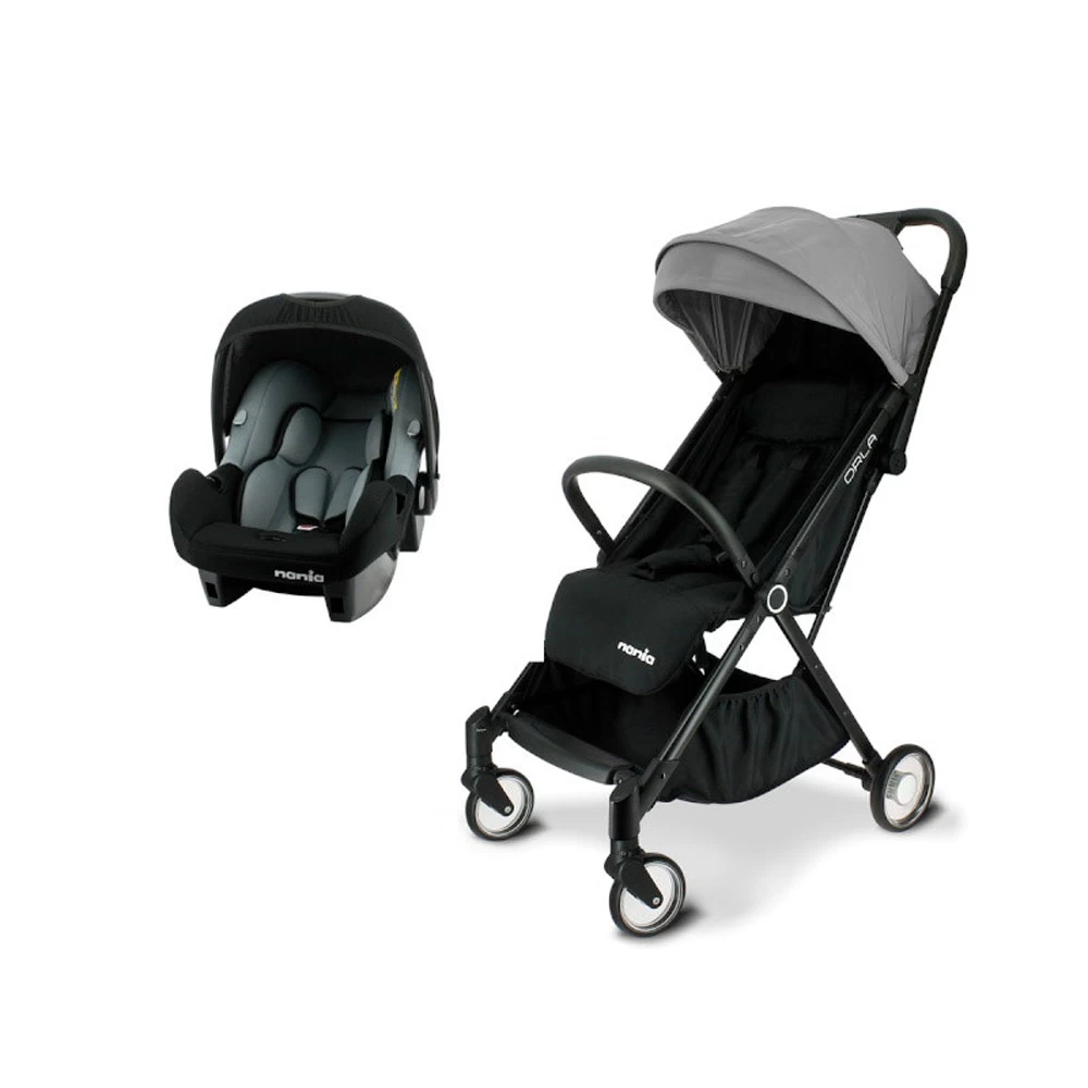 Poussette Combiné 2en1 Orla + Siège Auto Beone Groupe 0 Gris 1 Poussette Combiné 2en1 Orla + Siège Auto Beone Groupe 0 Gris