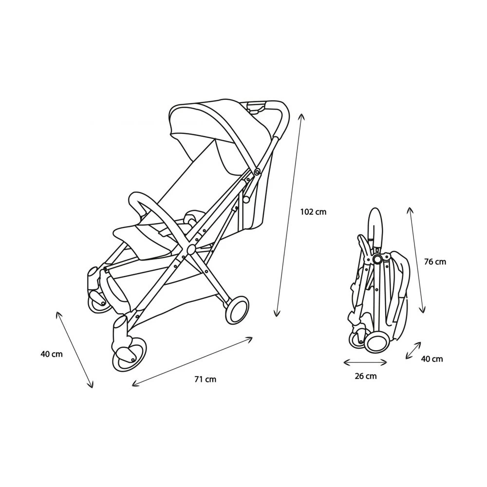 Poussette Combiné 2en1 Orla + Siège Auto Beone Groupe 0 Gris 5 Poussette Combiné 2en1 Orla + Siège Auto Beone Groupe 0 Gris – Image 5