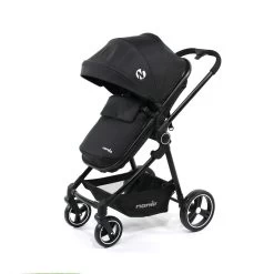Poussette Giulia Noire Avec Base -Produits Pour Bébé ia041429639 2