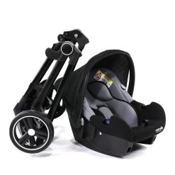 Poussette Giulia Noire Avec Base -Produits Pour Bébé ia041429639 6