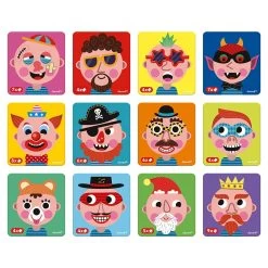 Janod Jeu Magnéti'book Crazy Face Garçon -Produits Pour Bébé ja084227163 2