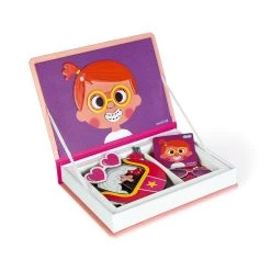 Janod Jeu Magnéti'book Crazy Face Fille -Produits Pour Bébé ja084227170 3