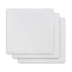 Jollein Lot De 3 Langes Coton Hydrophile 70x70 Cm White