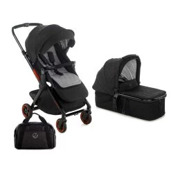 Jané Pack Duo Poussette Newel Carbon + Nacelle Micro Pro 2 Racer Black