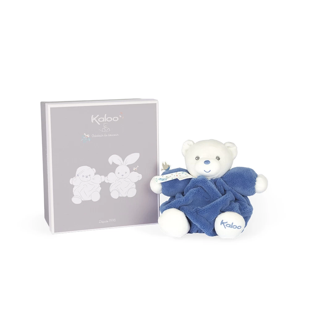 Kaloo Doudou Patapouf Ourson Bleu Océan 18 Cm 1 Kaloo Doudou Patapouf Ourson Bleu Océan 18 Cm