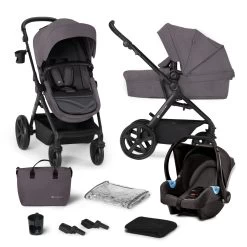 Kinderkraft Pack Poussette Trio A-tour - Dark Grey