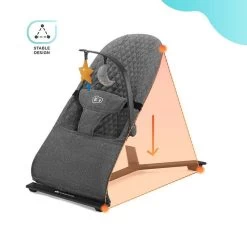 Kinderkraft Transat Mimi - Gris -Produits Pour Bébé kk062118355 10