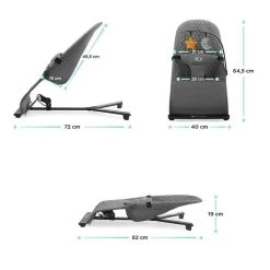 Kinderkraft Transat Mimi - Gris -Produits Pour Bébé kk062118355 6