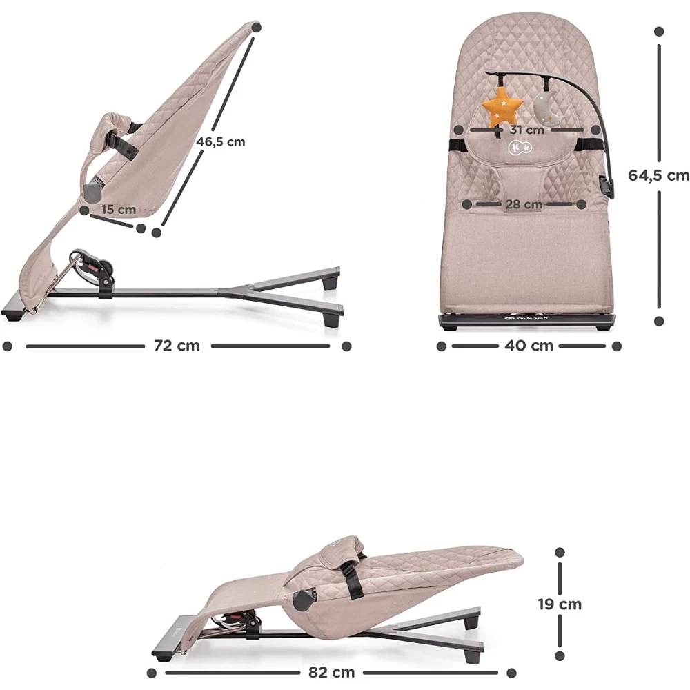 Kinderkraft Transat Mimi - Beige 7 Kinderkraft Transat Mimi - Beige – Image 7