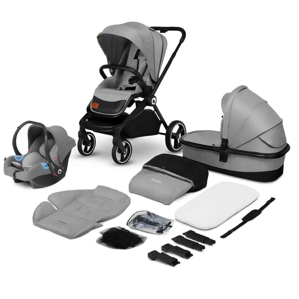 Lionelo Poussette Multifonction Mika 3en1 Grey Stone 9 Lionelo Poussette Multifonction Mika 3en1 Grey Stone – Image 9