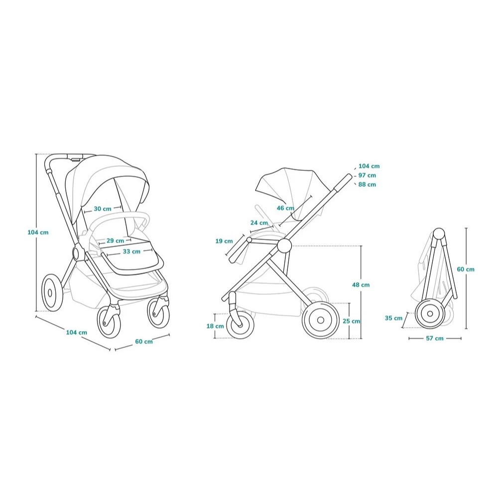 Lionelo Poussette Multifonction Mika 3en1 Grey Stone 10 Lionelo Poussette Multifonction Mika 3en1 Grey Stone – Image 10
