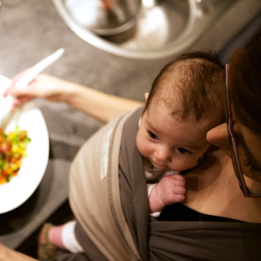 Echarpe De Portage L'originale Anthracite, Olive 11 Echarpe De Portage L'originale Anthracite, Olive – Image 11