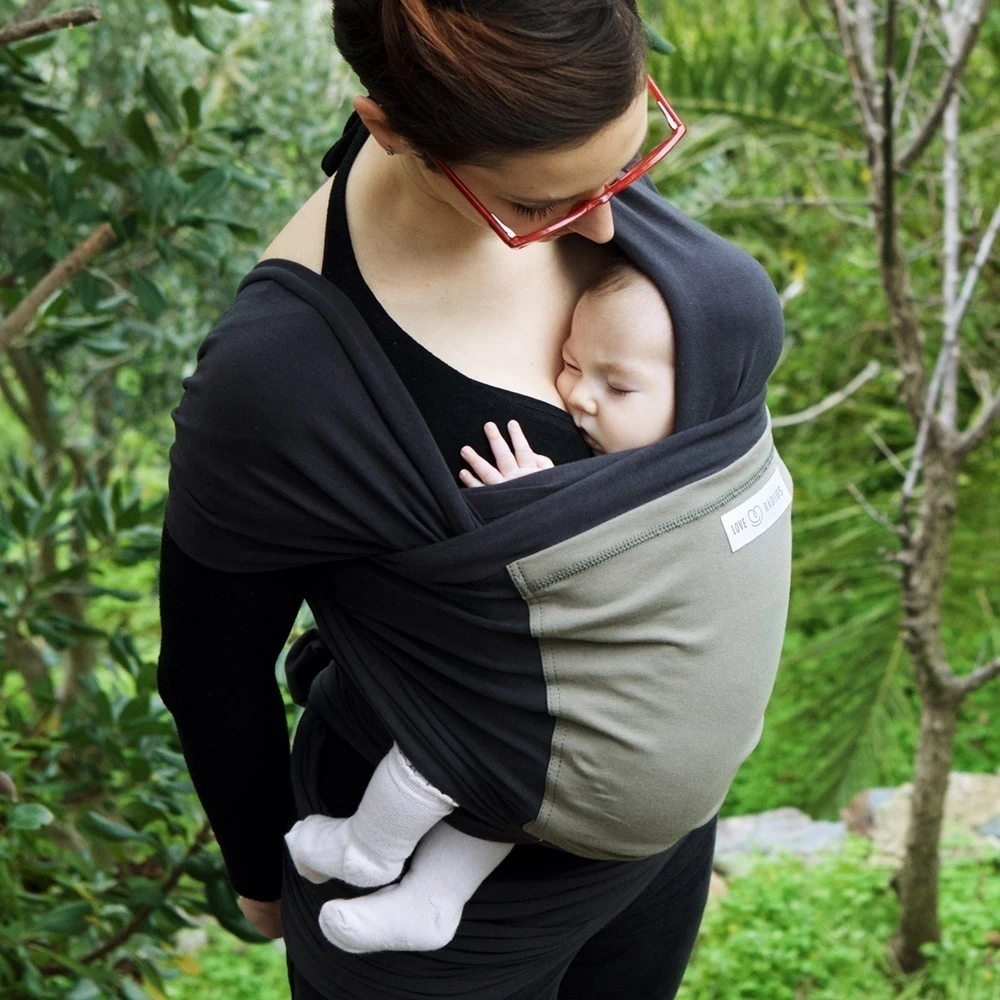 Echarpe De Portage L'originale Anthracite, Olive 7 Echarpe De Portage L'originale Anthracite, Olive – Image 7