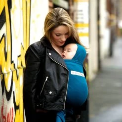 Echarpe De Portage Basic Bio Bleu Rétro 14 Echarpe De Portage Basic Bio Bleu Rétro -Produits Pour Bébé lr046143701 5